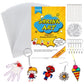 Csyidio 175 Pieces Shrink Plastic Sheet Kit Includes 25 Pieces Shrink Plastic Sheets and 150 Pieces Accessories for Making Key C