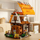 Funwhole Medieval Water-Mill Lighting Building-Bricks Set - Middle Age Milling House Collection Led Light Building Construction