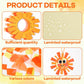 Qyeahkj 36 Set Sun Suncatchers Crafts for Kids DIY Fall Sun Window Tissue Paper Craft Kit Hanging Decor for Autumn Classroom Hom