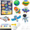 Storio Toys Diy Mould & Paint Craft Kit - Astronauts Space Kids Diy Craft For 5 Years Plaster Figurine Set With Pigments Palette