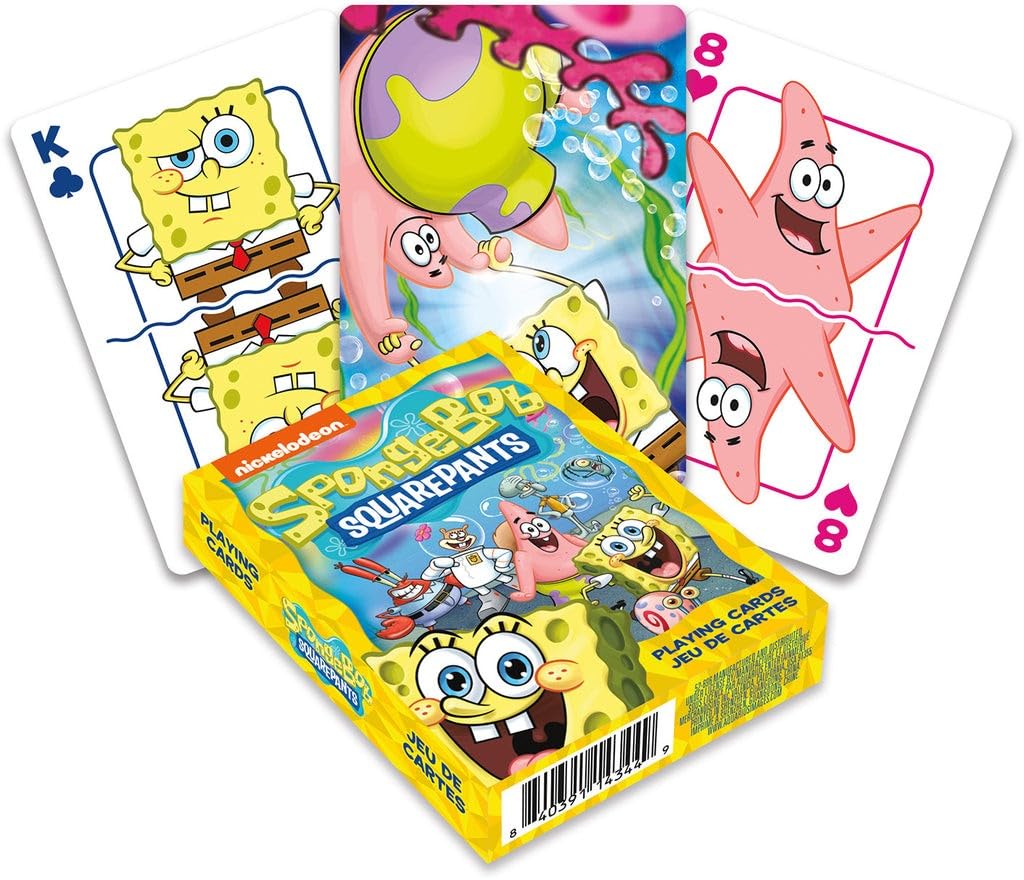 Aquarius Spongebob Playing Cards - Spongebob Squarepants Cast Deck Of Cards For Your Favorite Card Games - Officially Licensed Spongebob Merchandise & Collectibles