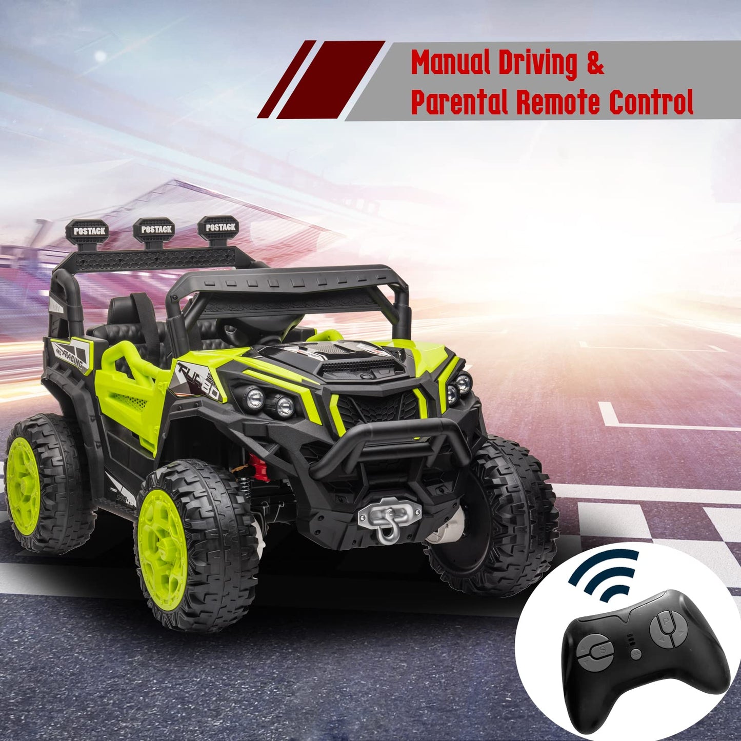 Nitoess 24V Battery Powered Electric Car for Big Kids, 24V Riding Cars for Kids Ages 4-8, Children Car with Bluetooth 3 Speeds L
