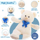 Morismos Big Teddy Bear 4 Ft Stuffed Animal, 47In Stuffed Bear Baby Shower Life Size Giant Teddy For Mother,Kids,Girlfriend,Wife