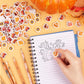 CCINEE 120Pcs Thanksgiving Mini Erasers for Kids, Fall Holiday Erasers Bulk for Desk Pets Classroom Rewards 3D Maple Pumpkins Su