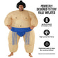 Morph Sumo Wrestler Inflatable Costume  Inflatable Sumo Costume  Blow Up Halloween Costumes For Men  Halloween Costumes Men  Blue