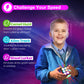 Xinbeiya Rechargeable Handheld Game Cube - 15 Fun Brain & Memory Games, Black, Medium, Ideal Gift for Kids 6-12+ Years Old