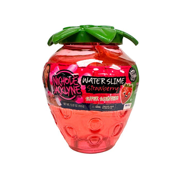 COMPOUND KINGS Strawberry Scented Water Slime 15oz - Non-Sticky Sensory Toy for Kids, Stress Relief Party Favor, Birthday Gift, Classroom Prize