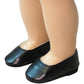American Fashion World Red  White  and Black Flats for 18-Inch Dolls | 3 Pack | enhanced Quality & Trendy Design | Dolls Shoes | Shoe Fashion for Dolls for Popular Brands
