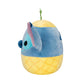 Squishmallows Plush Pineapple Stitch 8" - Soft Polyester Toy, One Size, Model SQK1955