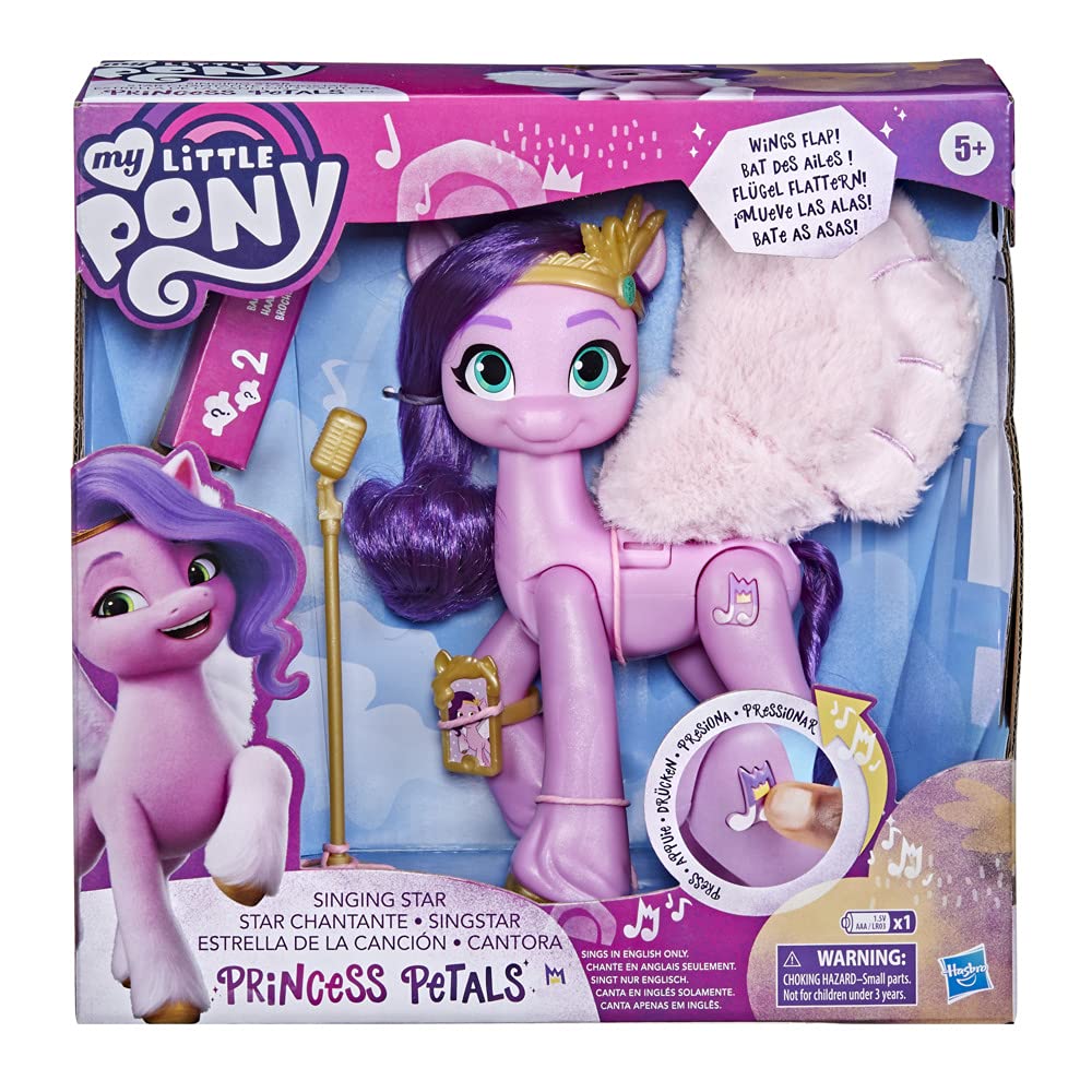 My Little Pony Singing Star Pipp Collectible Figure - 6" Pink/Purple Plastic, Model F1796