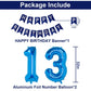 Naninuneno 13Th Blue Birthday Party Decorations For Boy Girl Men Women, Happy 13 Birthday Balloons Supplies With Happy Birthday