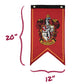 CON*QUEST Harry Potter House Banner Flag Set - 5 Multi-Colored Polyester Flags, 12'' x 20'', Includes Hogwarts, Gryffindor, Slytherin, Ravenclaw