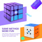 GAN MirrorM UV-Coated  3x3x3 Magnetic 48 Magnets Glitter Sparkle Mirror Speed Cube Puzzle Game Magnets Toys for Kids mature-themed Cuber  Corner Cutting  Solve by Shape  Purple