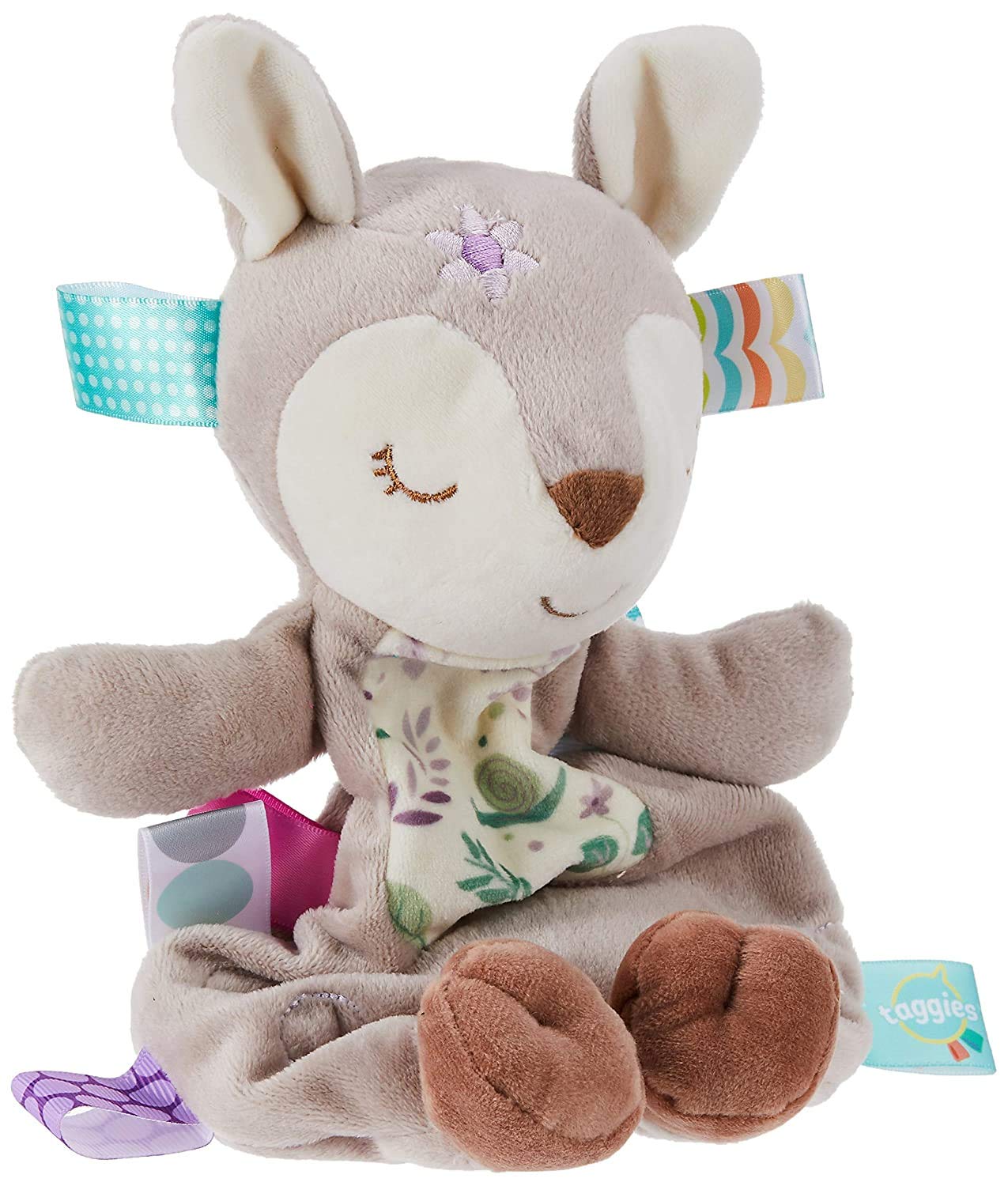 Mary Meyer Taggies Lovey Soft Toy, 11-Inch Flora Fawn, Soft Satin Material, Model 40253