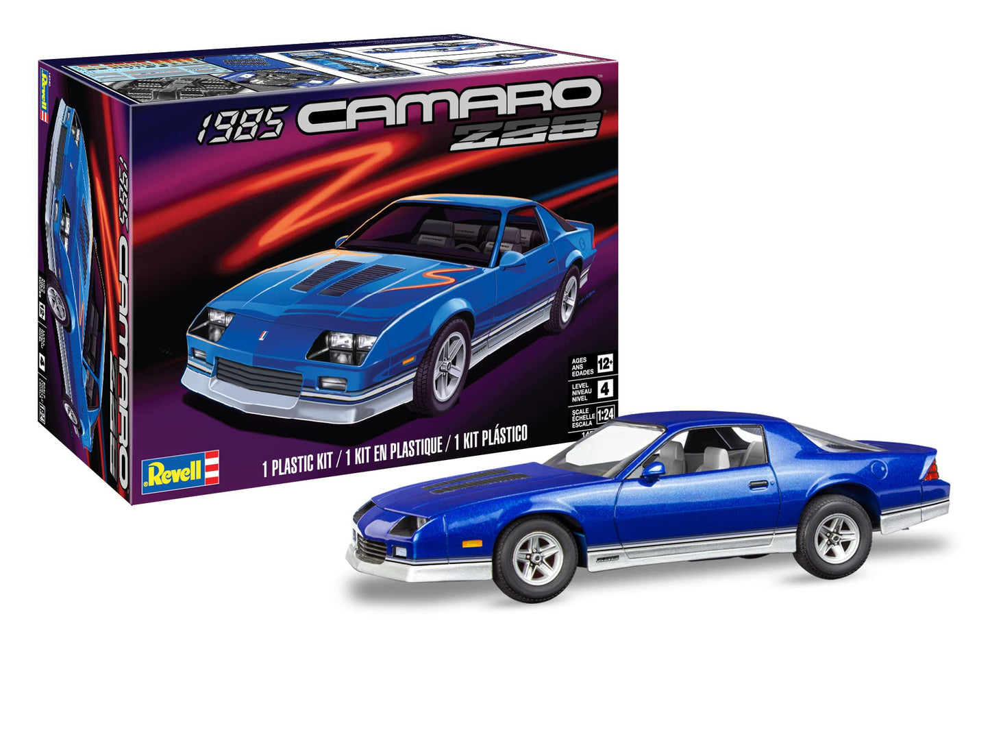 Revell 14540 1985 Chevy Camaro Z28 1:24 Scale 48-Piece Skill Level 4 Model Car Building Kit
