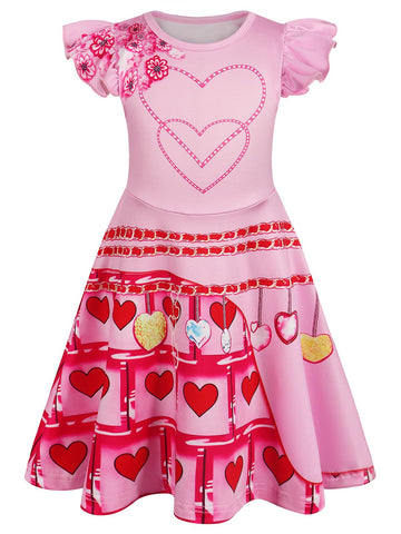 Sukyfecde Halloween Costume Dress Princess Dresses For Toddler Girls Halloween Costumes Birthday Party Role Play Outfits 5T Pink