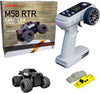 LDARC 1:58 Scale Mini RC Car RTR 2.4GHz Desktop Monster Truck Hobby Grade Remote Control Vehicle Model Comes with 2 Replaceable