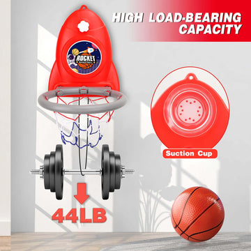 Aooess Basketball Hoop Indoor Toys For Kids 3 4 5 Boys: Toddler Basketball Hoop Indoor Wall Mount Basketball Hoop Suction Cup Ba