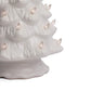 Milltown Merchants Ceramic Christmas Tree - Tabletop Christmas Tree With Lights - (15.5' Large White Christmas Tree/White Lights) - Lighted Vintage Ceramic Tree