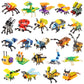 Misini M6002 Animal Insect Advent Calendar 2024 Mini Building Block Set, 912/Pcs Moc Creative Toy Model, A Total Of 24 Insect Building Kits, Gifts For, Kids, Boys And Girls