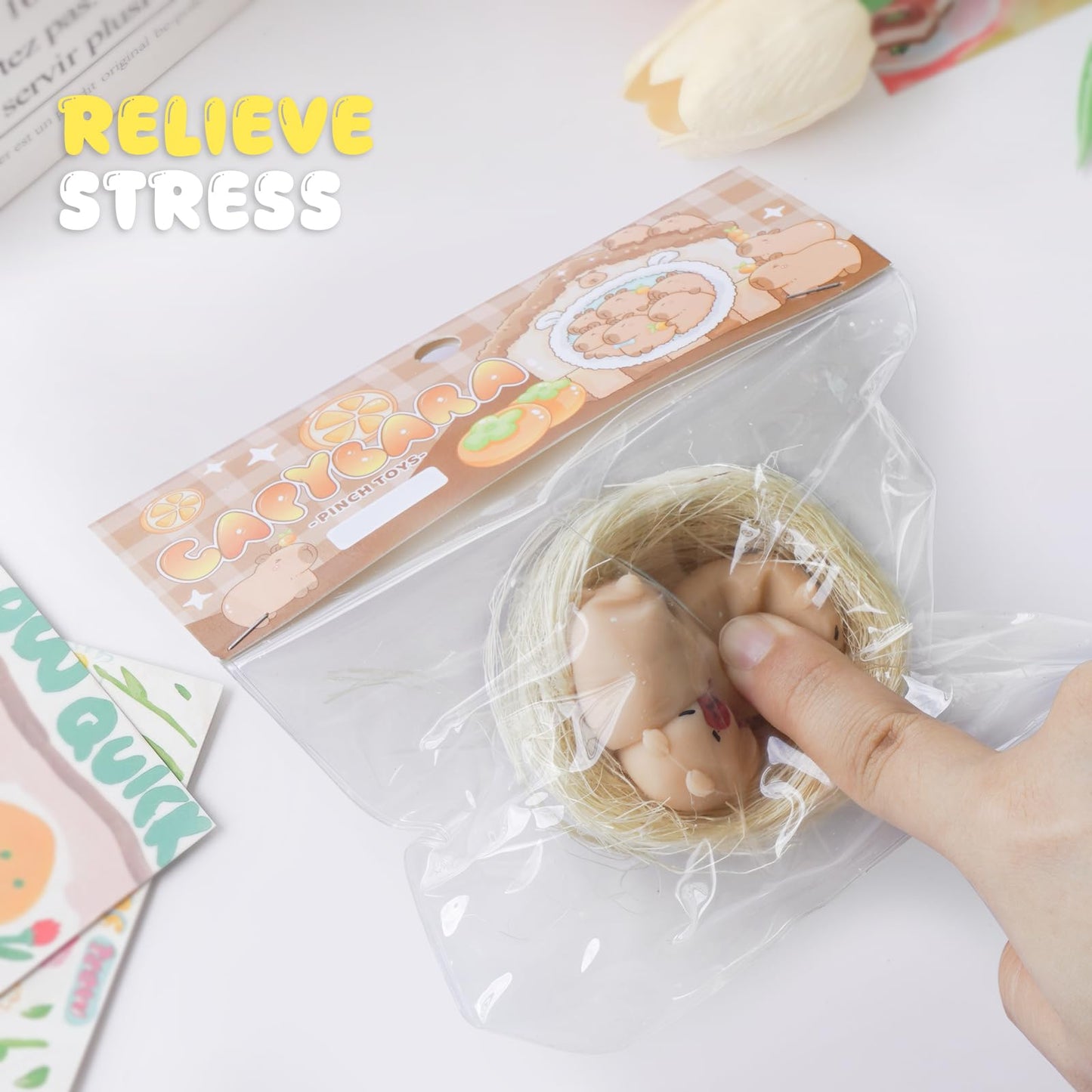 Taba Squishy Toys  Cat Paw Cute Kawaii Squeeze Toys  Sticky Squishy Fidget Toys Silicone Squeeze Toy for Stress Relief Cute Soft Toys Best Gift for Anniversary (nest)