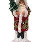 Alexander Taron Decorative Collectibles Schaller Paper Mache Candy Container  Santa Red and Green