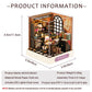 Miniature House Kit, Cuteroom Tiny House Kit Wooden Dollhouse Kit Mini House Making Kit With Dust Cover, Diy Dollhouse Kit Birthday Gift (Moon Magic)