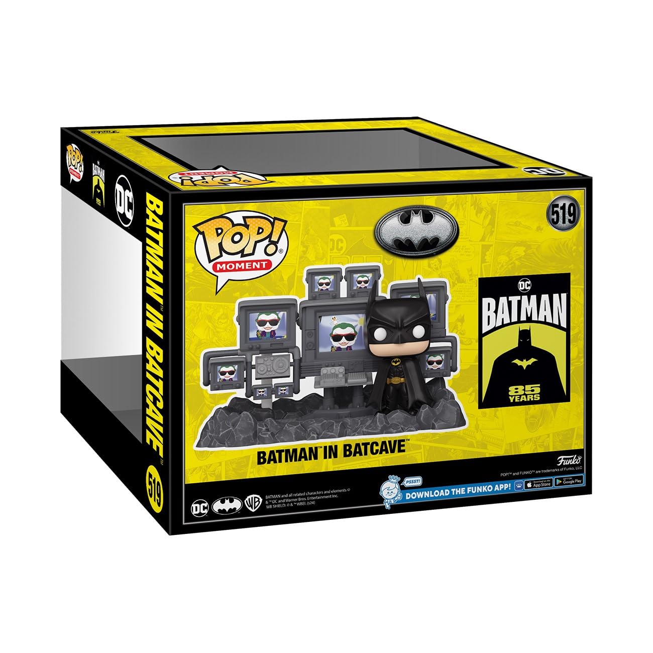Funko Pop! Moments Batman in Batcave - 85th Anniversary Collectible, Vinyl, Multicolor, Model 80685, OS Size