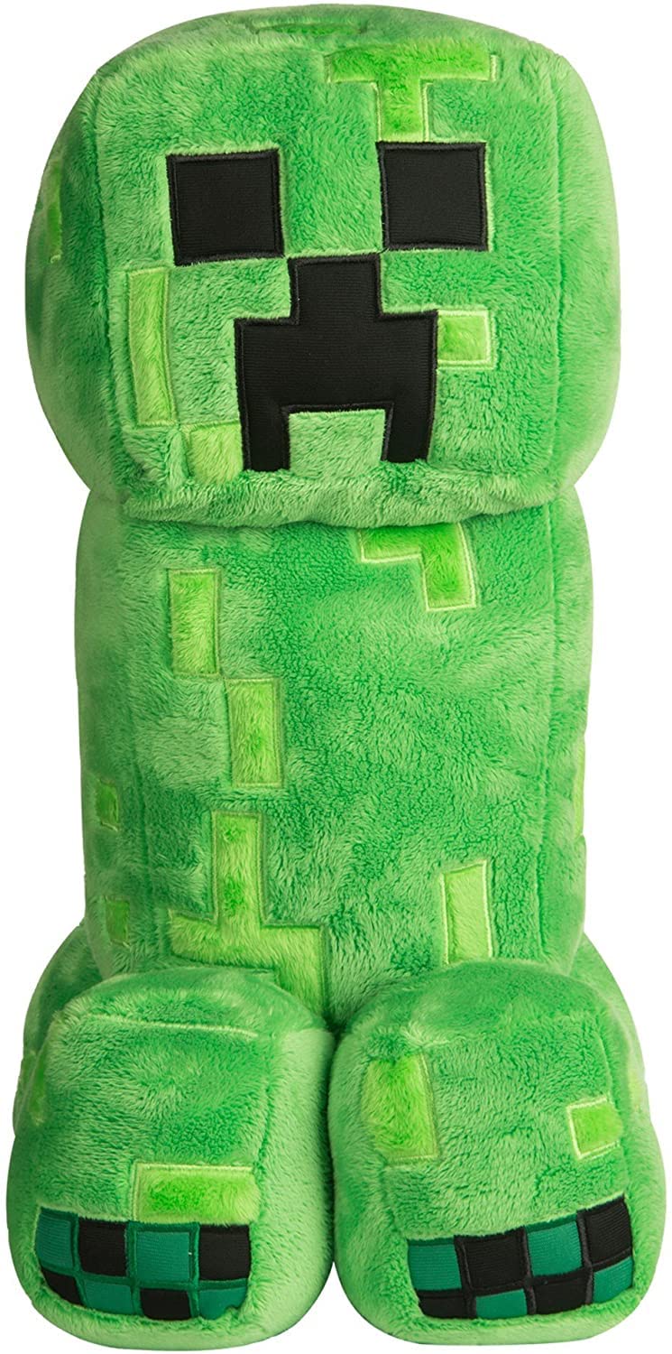 Silverback Commerce The Plushie Guy Creeper Miner Plushie Stuffed Toy Large 16 Inches