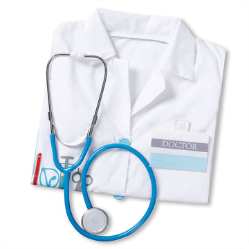 Doctor Coat For Kids With Stethoscope Toy Toddler Dress Up Costume For Boys And Girl, Age 3-4