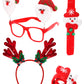 Zest 4 Toyz Christmas Accessories For Kids, Party, Decoration, Festival Fun, 2 X Mas Goggles Frame