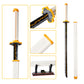SATHIBI Zenitsu Anime decorative replica blades Building Set 38.8in Cosplay Anime Samurai decorative replica blade Building Block with Scabbard and Stand Model Kits Toy Creative Gifts for mature-themeds and Kids Ages 8+ (956 PCS)