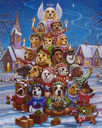 Vermont Christmas Company Canine Christmas Tree Jigsaw Puzzle 1000 Piece