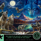 Ceaco - Glow In The Dark - The Beauty Of Wolves - 750 Piece Jigsaw Puzzle