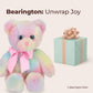 Bearington Candi Rainbow Plush Stuffed Animal Teddy Bear, 12 Inches