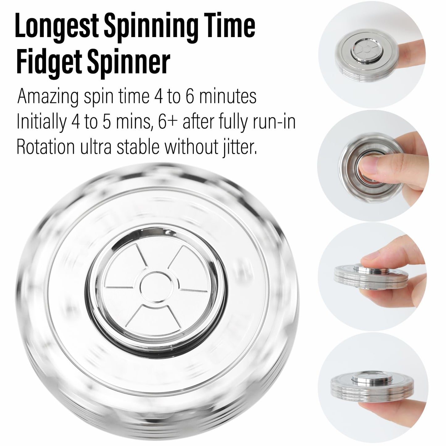 FREELOVE Viking Pirate Magnetic Slider & Fidget Spinners for mature-themeds  Heavy Metal Figette Spin  enhanced Bearing  Silent Long Spinning  Small Gossip Desgin  Stainless Steel Nuc Silver