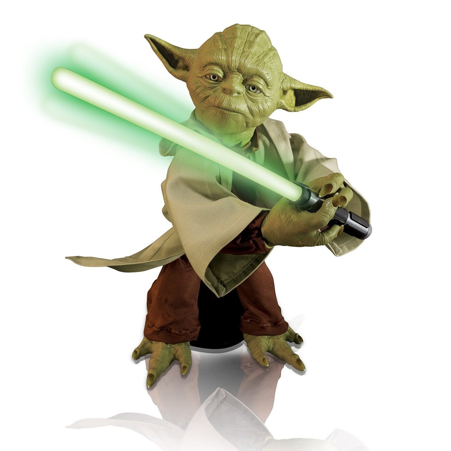 STAR WARS Jedi Master Yoda Toy - Green Rubber Figure Model 6025110