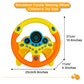 Redcrab Steering Wheel Car Driving Simulated Toy With Light And Music For Kids, Pretend Driving Seat Toys,Baby Electric Early Learning Educational Toys For Boys And Girls(Orange)