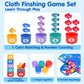 Montessori Toys For 1 Year Old: Cloth Fishing Game Baby Toys 6-12 12-18 Months With Stacking Cups - Sorting Learning Toddler Toy