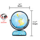 Replogle Globe For Children Interactive 12 Inch Talking World Globe With Stand,Learning Educational Toy4Kids For Classroom Kids Ages 4-8 & Decor