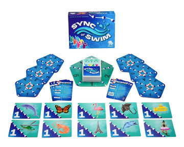 Sync or Swim  Fast and Fun Game  Strategic Card Game  Friendly Party Game  Fun Game for Teens & mature-themeds  Cooperative Game  Endless Replayability