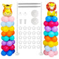 Voircoloria 7FT Adjustable Balloon Stand Kit Set of 2 for Halloween, Thanksgiving, New Year, Gender Reveal - Pink, Purple, Blue, Yellow, Green