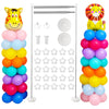 Voircoloria 7FT Adjustable Balloon Stand Kit Set of 2 for Halloween, Thanksgiving, New Year, Gender Reveal - Pink, Purple, Blue, Yellow, Green