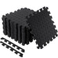 Shihanee Foam Floor Baby Tiles Foam Floor Mats Play Mats Bulk With Borders Interlocking For Kids Baby Playroom Nursery Gym (Blac