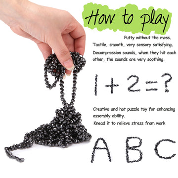 1000Pcs Magnetic Balls Fidget Toys Adults, Magnetic Putty Ferrite Crags Magnet Putty Desk Toys For Office For Adults