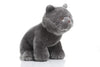 TAMMYFLYFLY Lifelike British Shorthair Cat Plush Stuffed Animal Toy British Shorthair Cat Animal Model 32cm