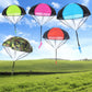 LOMIMOS 5pcs Parachute Toy Tangle Free Throw tossing Parachute Outdoor Toss It Up Flying Paratrooper Toy Hand Army Soldier for Children Kid Party Favor