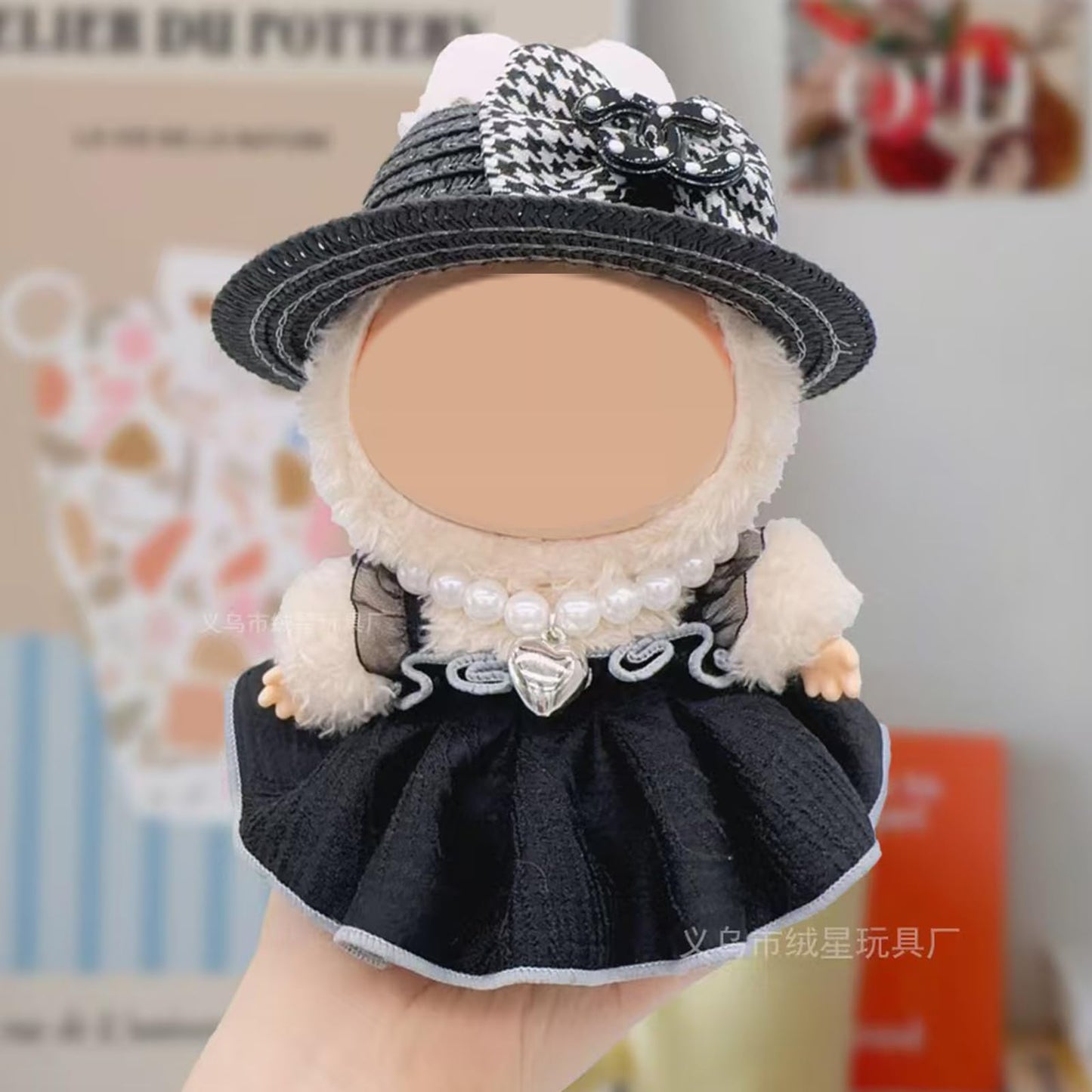 Clothes for 17cm Doll (No Doll)- 2 Sets enhanced Handmade Clothes for LBB Dolls  Adjustable Kawaii Outfits for 17cm Collectibles | Stylish Fashion for Play Display Holidays