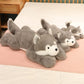 Hronsa Weighted Stuffed Animals, Weighted Husky Stuffed Animal Toy Cute Husky Plush Pillow For Adults Boys Girls, 11.8In