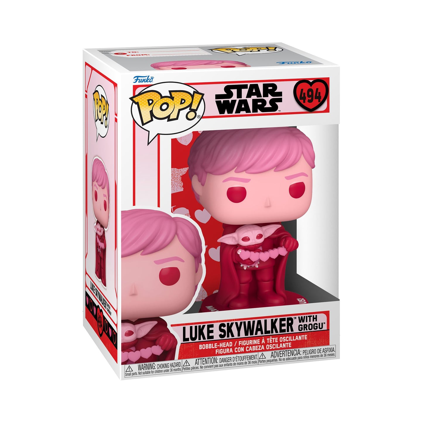 Funko Pop! Star Wars Luke Skywalker & Grogu Vinyl Figure - Multicolor, Standard Size, Model 60125